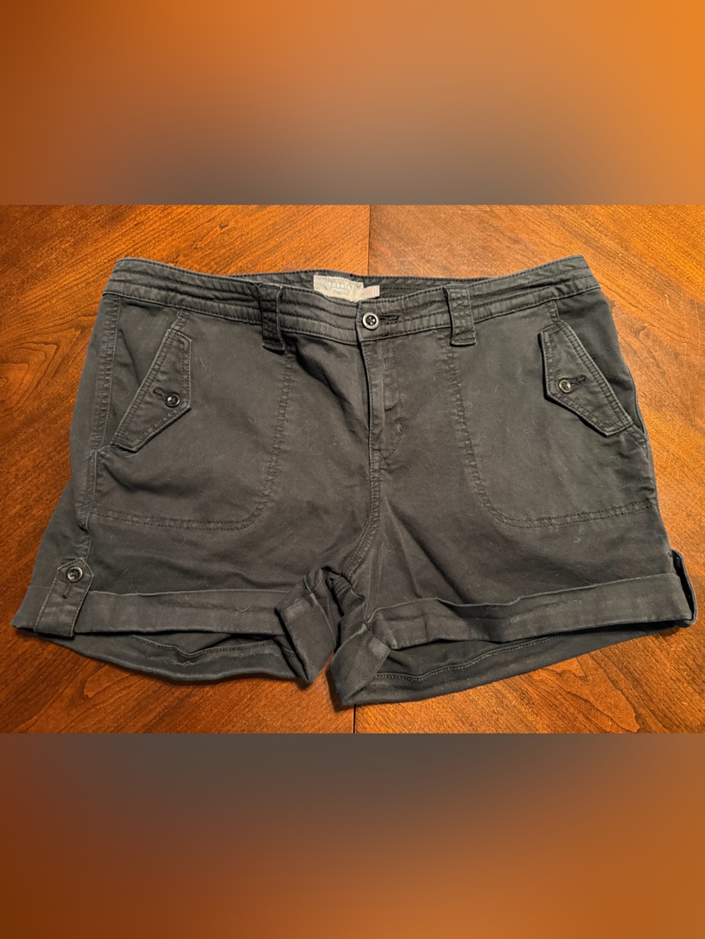 torrid Black Casual Roll-Cuff Shorts